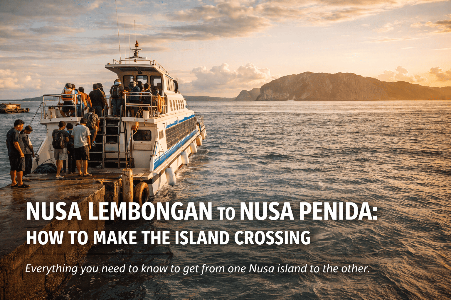 Nusa Lembongan to Nusa Penida