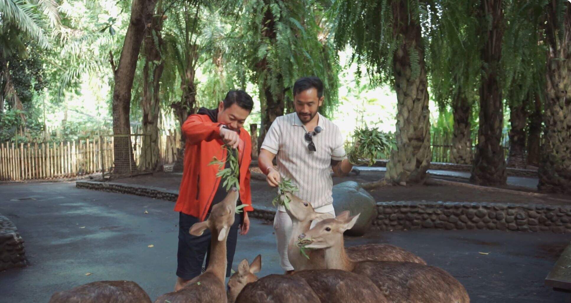 Bobby with his dad at Bali Zoo Bobby Saputra with his dad at Bali Zoo