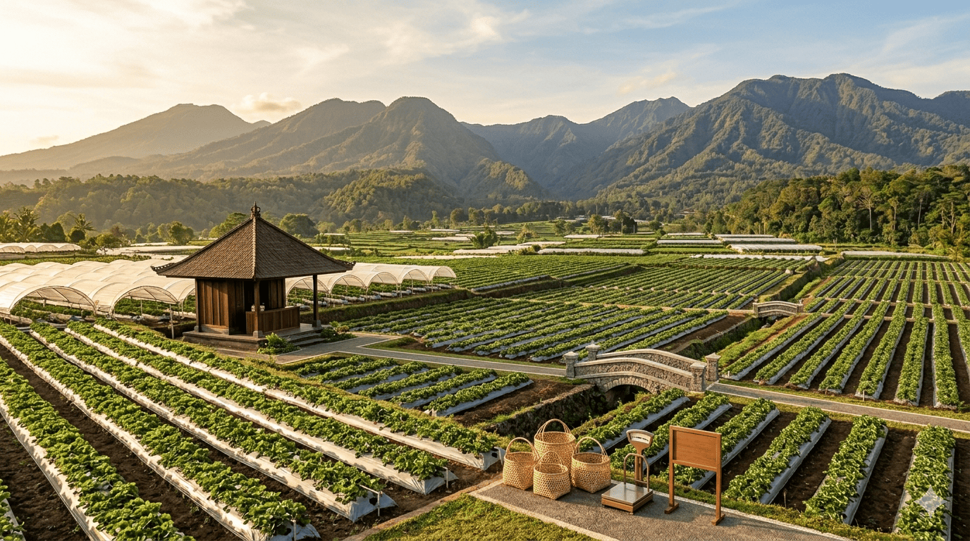 Strawberry Picking at Bali Strawberry Farm