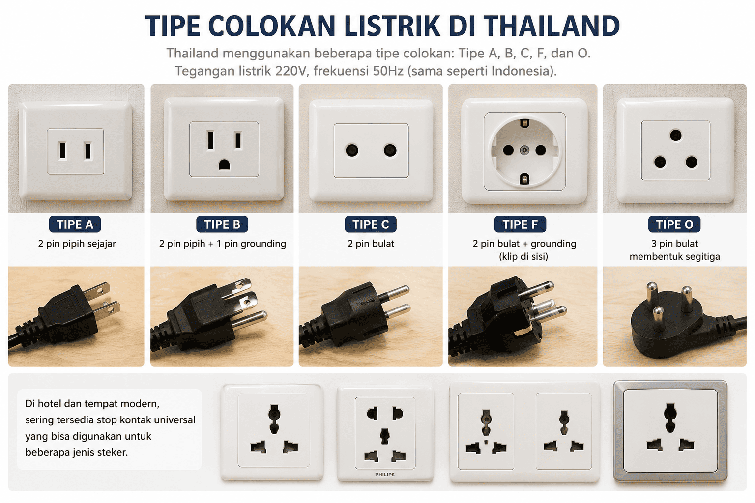 Colokan Listrik di Thailand