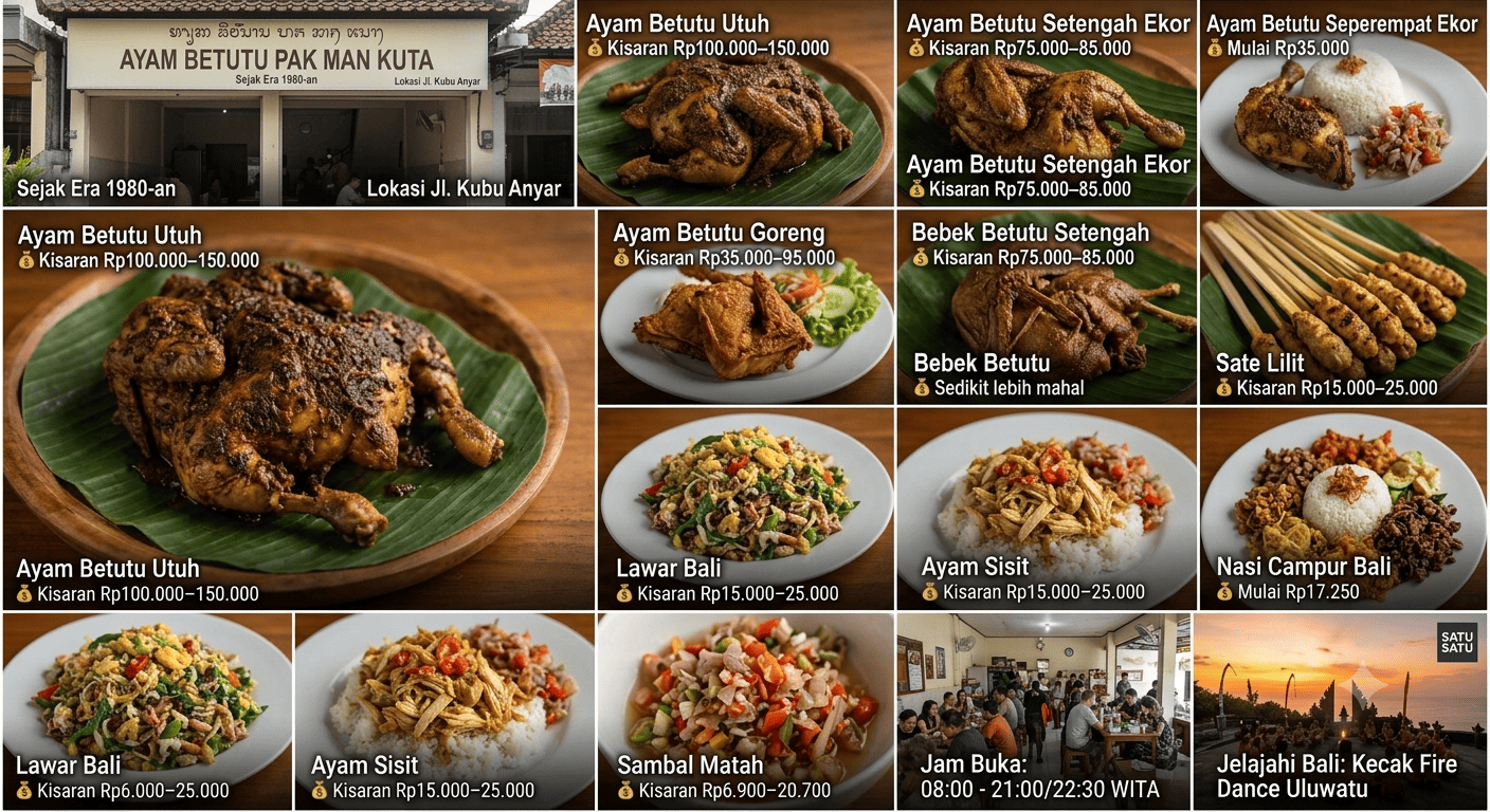 Ayam Betutu Pak Man Kuta