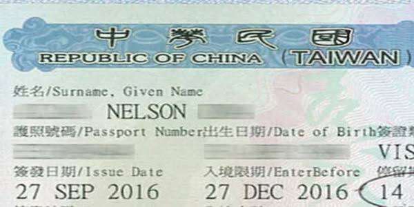 Visa Taiwan